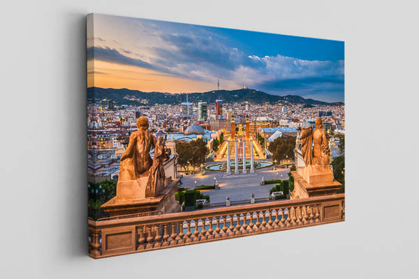 Canvas | Sunset view of Barcelona