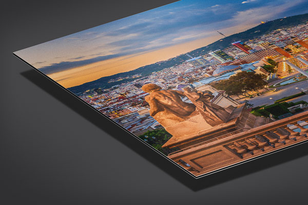 Metal Print | Sunset view of Barcelona