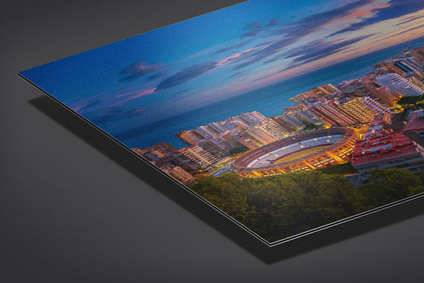 Metal Print - Sunset panorama of Malaga
