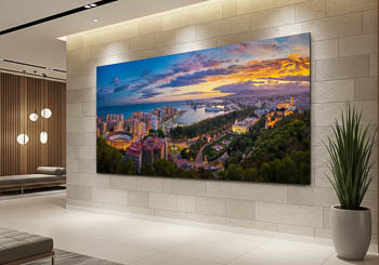 Wall Art | Sunset panorama of Malaga
