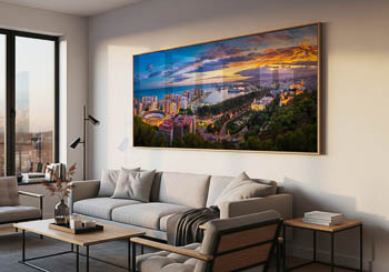 Wall Art | Sunset panorama of Malaga