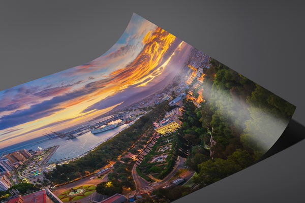 Fine Art Print | Sunset panorama of Malaga
