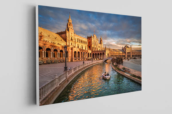 Canvas | Plaza de Espana in Seville at sunset