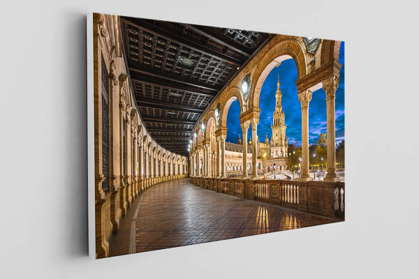 Canvas | Plaza de Espana in Seville at night