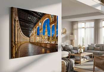 Wall Art | Plaza de Espana in Seville at night