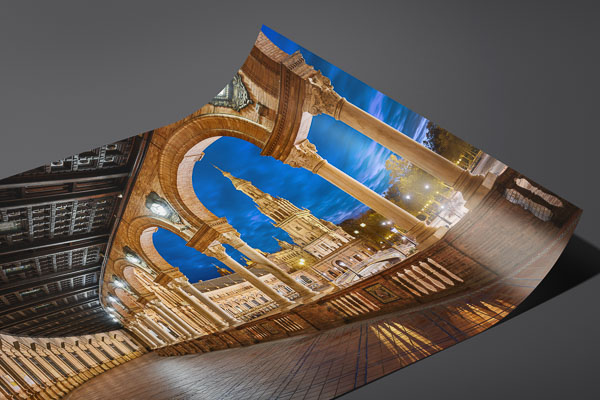 Kunstdruck / Poster | Plaza de Espana in Sevilla bei Nacht