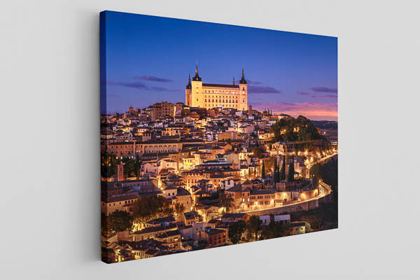 Leinwand | Alcazar von Toledo bei Nacht