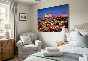Wall Art | Alcazar of Toledo at night