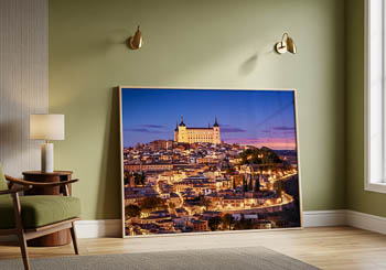 Wall Art | Alcazar of Toledo at night