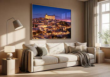 Wall Art | Alcazar of Toledo at night