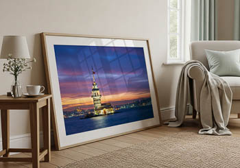 Wall Art | Maiden's Tower in Istanbul at night