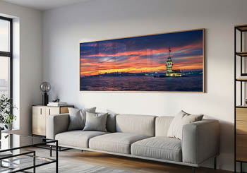 Wall Art | Sunset at the Maiden's Tower in Istanbul