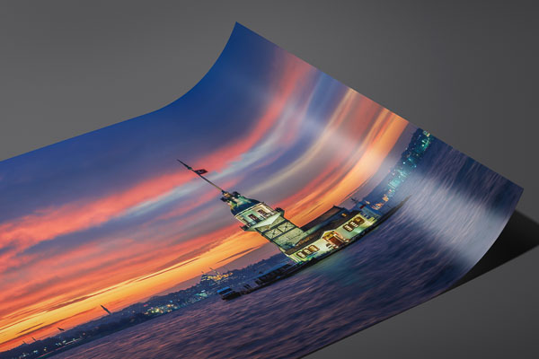 Fine Art Print | Sunset at the Maiden's Tower in Istanbul