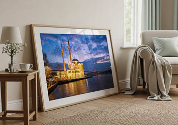 Wall Art | Ortakoy Mosque in Istanbul at night