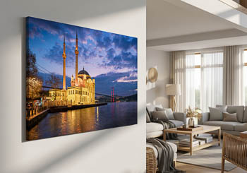 Wall Art | Ortakoy Mosque in Istanbul at night