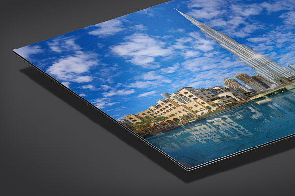 Alu-Dibond | Dubai mit Burj Khalifa und Dubai Mall
