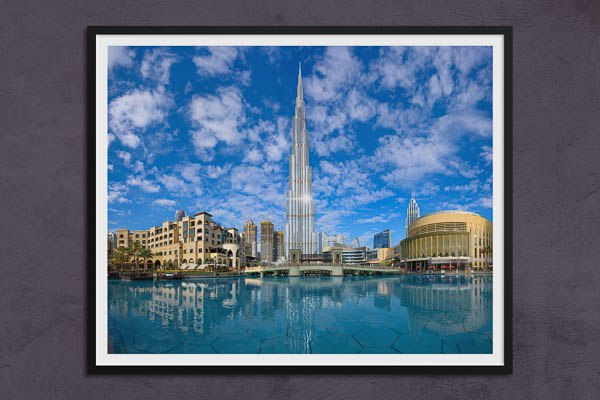 Poster / Kunstdruck | Dubai mit Burj Khalifa und Dubai Mall