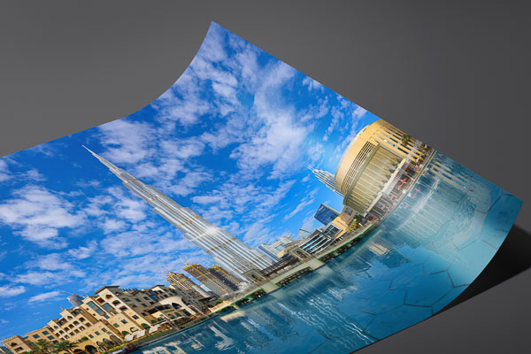 Kunstdruck / Poster | Dubai mit Burj Khalifa und Dubai Mall