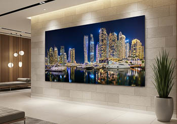 Wall Art | Night panorama of Dubai Marina
