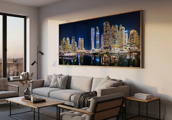 Wall Art | Night panorama of Dubai Marina
