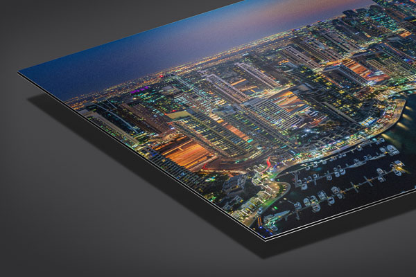 Metal Print | Sunset in the Dubai Marina