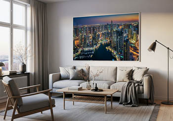 Wandbild | Sonnenuntergang in der Dubai Marina