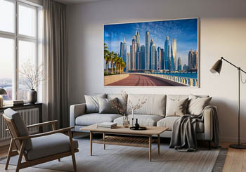 Wandbild | Hochhäuser in der Dubai Marina