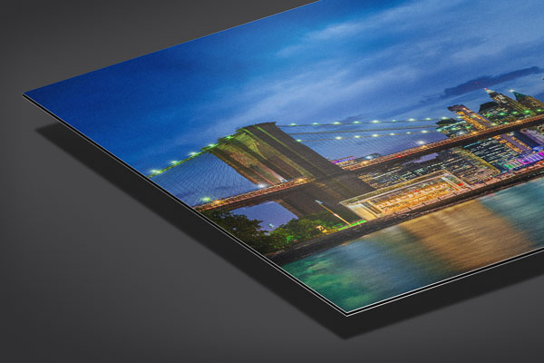 Alu-Dibond | Manhattan und Brooklyn Bridge in New York