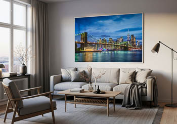Wall Art | Manhattan and Brooklyn Bridge in New York