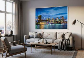 Wall Art | Manhattan and Brooklyn Bridge in New York