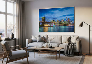 Wall Art | Manhattan and Brooklyn Bridge in New York