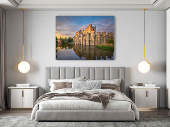 Wandbild | Schloss Gravensteen in Gent