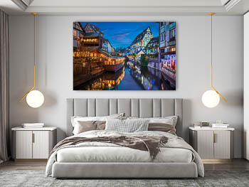 Wandbild | Altstadt von Colmar bei Nacht