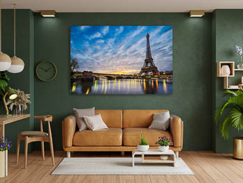 Wall Art | Sunrise at the Eiffel Tower in Paris
