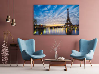 Wall Art | Sunrise at the Eiffel Tower in Paris