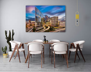 Wandbild | La Defense in Paris bei Nacht