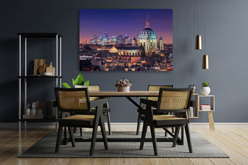Wall Art | Night skyline of Paris