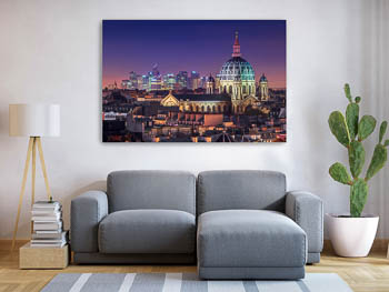 Wall Art | Night skyline of Paris