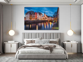 Wall Art | Strasbourg with Christmas decorations