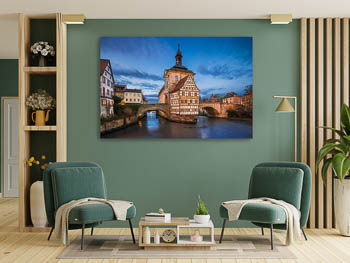 Wall Art | Town Hall of Bamberg at night
