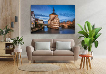 Wall Art | Town Hall of Bamberg at night
