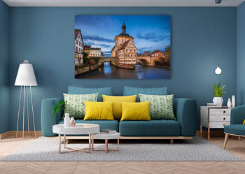 Wall Art | Town Hall of Bamberg at night