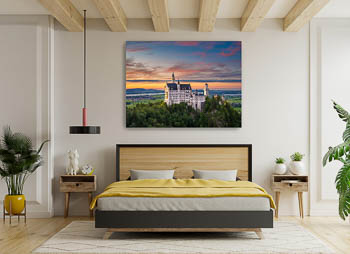 Wall Art | Neuschwanstein Castle at sunset