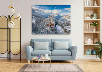 Wall Art | Neuschwanstein Castle on a winter day