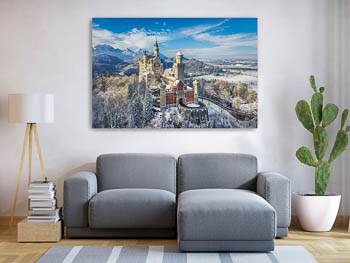 Wandbild | Schloss Neuschwanstein an einem Wintertag