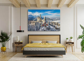 Wandbild | Schloss Neuschwanstein an einem Wintertag