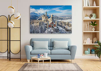 Wall Art | Neuschwanstein Castle on a winter day