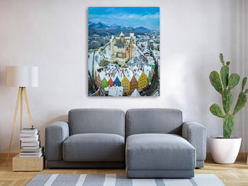 Wall Art | Old town of Füssen in winter