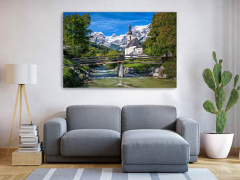 Wall Art | Church of Ramsau in Berchtesgadener Land