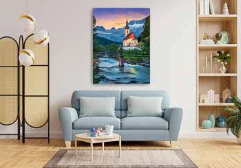 Wall Art | Church of Ramsau in Berchtesgadener Land